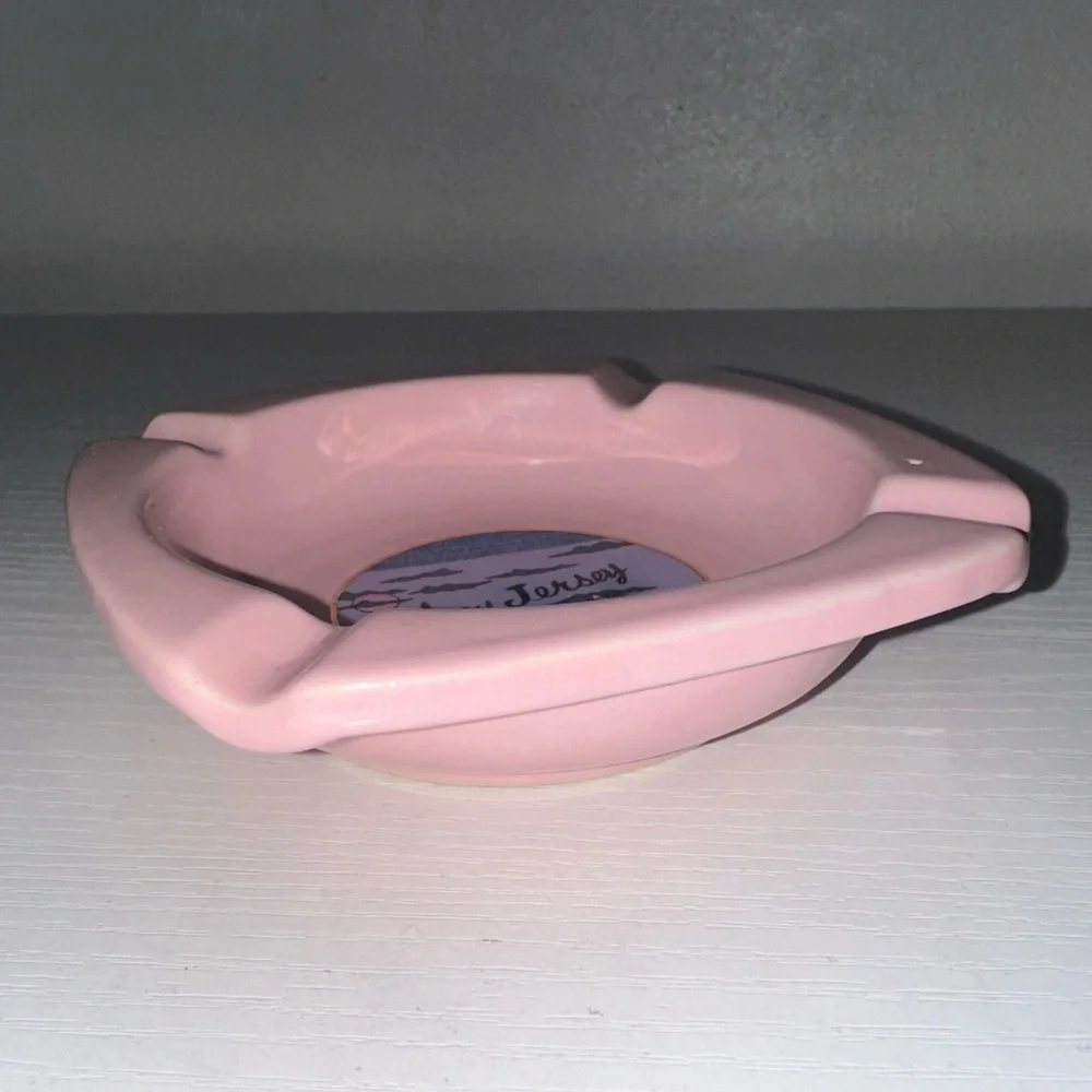 Vtg Ceramic New Jersey Ash Tray